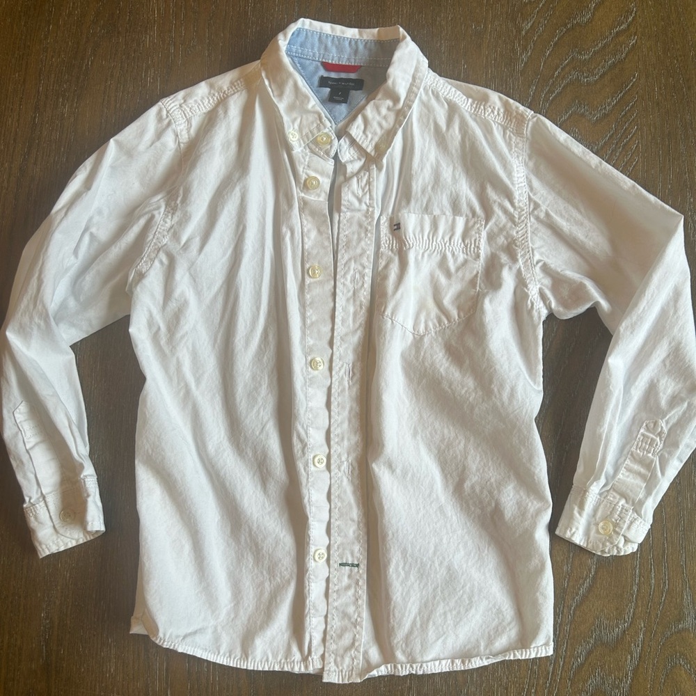Tommy Hilfiger Boys White button down